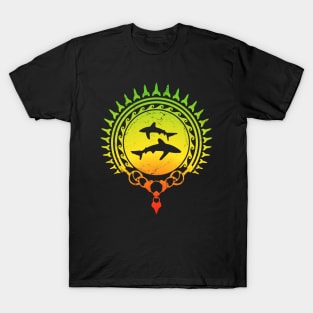 Oceanic whitetip shark Caribbean pride T-Shirt